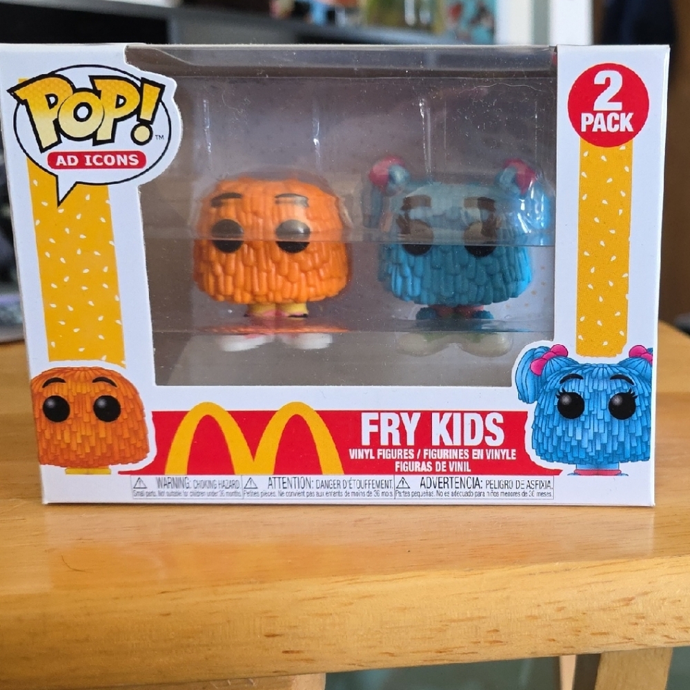 Funko Pop! Ad Icons Fry Kids Set - Vibrant Orange & Blue